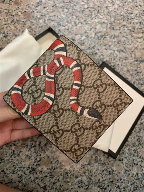 men gucci wallet replica|authentic gucci snake wallet.